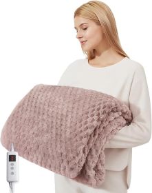 GarveeHome Heated Blanket Electric Blanket Throw Size 50 in x60 in, 6 Heating Levels & 9 Hours Auto Shut Off
