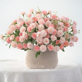 2 pcs Artificial Flowers; Fake Hydrangeas; Wedding Routes Silk Flowers Vase For Home Furnishings Hotel Decorations Valentine's Day Gifts Mother's (Color: Purple, Quantity: 2 pcs 40heads)